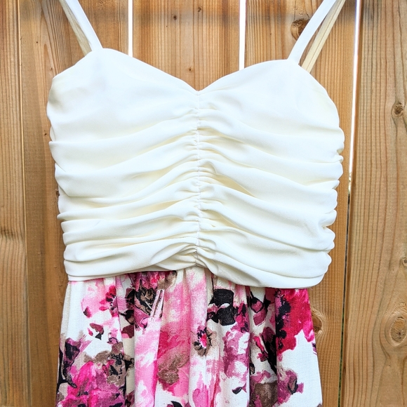 Pink Floral Maxi Summer Dress - Picture 2 of 3